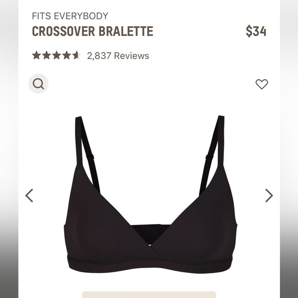 Skims fits everybody crossover bralette size medium - Picture 3 of 6